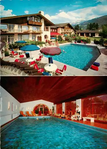 AK / Ansichtskarte  Garmisch-Partenkirchen Hotel Alpina Schwimmbad Hallenbad Garmisch-Partenkirchen