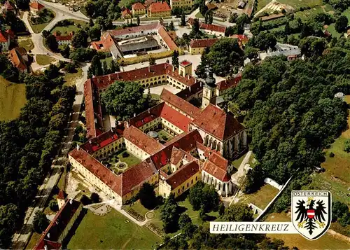 AK / Ansichtskarte  Heiligenkreuz_Niederoesterreich_AT Zisterzienserstift Fliegeraufnahme 