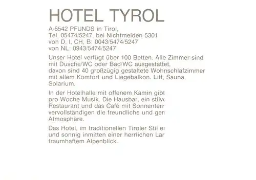 AK / Ansichtskarte  Pfunds_Tirol_AT Hotel Tyril 