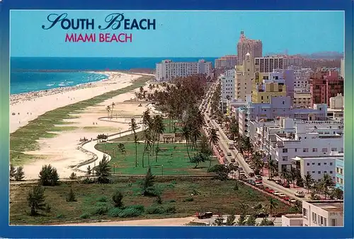 AK / Ansichtskarte 73881011 Miami_Beach Art Deco Hotels along Ocean Drive 