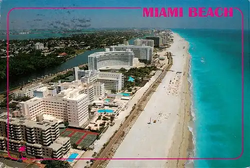 AK / Ansichtskarte  Miami_Beach Fliegeraufnahme 