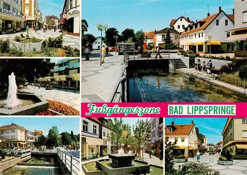AK / Ansichtskarte 73881034 Bad_Lippspringe Fussgaengerzone Teilansichten Bad_Lippspringe
