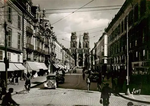 AK / Ansichtskarte  Orleans_45_Loiret Rue Jeanne dArc et la Cathedrale Ste Croix 