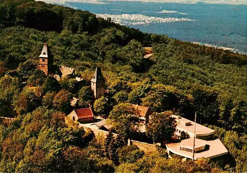 AK / Ansichtskarte  Burg_Frankenstein_Bergstrasse Fliegeraufnahme Burg_Frankenstein