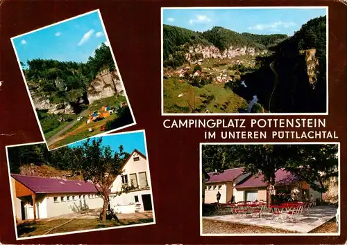 AK / Ansichtskarte  Pottenstein_Oberfranken Campingplatz Bayer Waidmannsgesees Pottenstein_Oberfranken