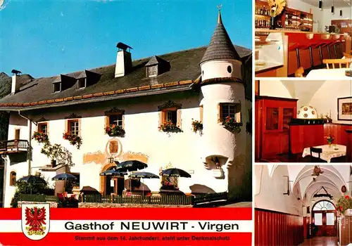 AK / Ansichtskarte  Virgen__Tirol_AT Gasthof Neuwirt Bar Gaststube Flur 