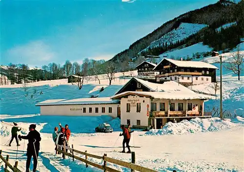 AK / Ansichtskarte  Hinterglemm_Saalbach Gasthof Pension Bergfried Hinterglemm_Saalbach