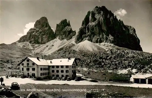 AK / Ansichtskarte  Sassolungo_Langkofel_Trentino-Alto_Adige_IT Rifugio Passo Sella 