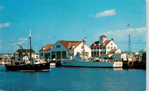 AK / Ansichtskarte  New_Jersey_US-State Fishing Boats and Coast Guard Station Point Pleasant New_Jersey_US-State