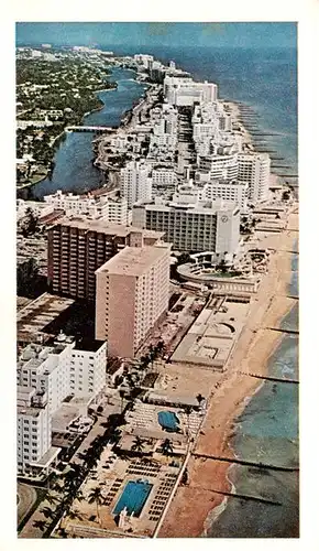 AK / Ansichtskarte 73881147 Miami_Beach Hotel Row Fliegeraufnahme 