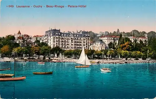 AK / Ansichtskarte  Lausanne_VD Lausanne-Ouchy, Beau rivage, Palace-Hôtel Lausanne VD