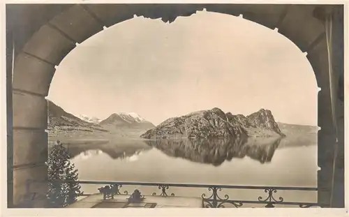 AK / Ansichtskarte  Vitznau_Witznau_Vierwaldstaettersee_LU Blick v. Vitznauerhof g. Stanserhorn u. Buergenstock 