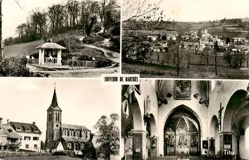 AK / Ansichtskarte  Bartres Oratorie a Sainte Bernadette Vue generale Eglise Interieur Bartres
