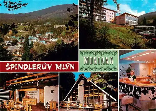 AK / Ansichtskarte  Spindleruv_Mlyn_Spindelmuehle_Riesengebirge_CZ Erholungsheim Im Gebirge Gastraum Bar 