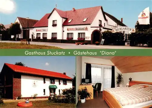 AK / Ansichtskarte 73881241 Dollenchen_Sallgast Gasthaus Stuckatz mit Gaestehaus Diana Zimmer 