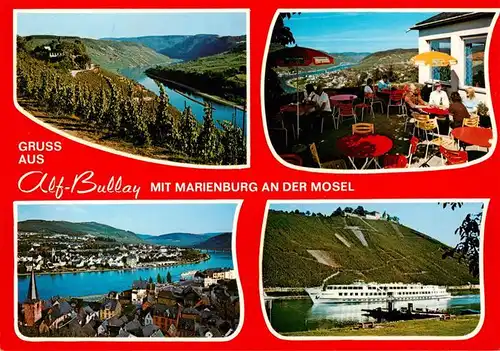 AK / Ansichtskarte 73881255 Alf_Bullay_Mosel Berghotel Marienburg Moselpartien Terrasse Alf_Bullay_Mosel