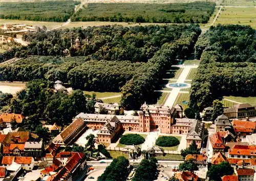 AK / Ansichtskarte  Schwetzingen Fliegeraufnahme mit Schlossgarten Anlage Schwetzingen