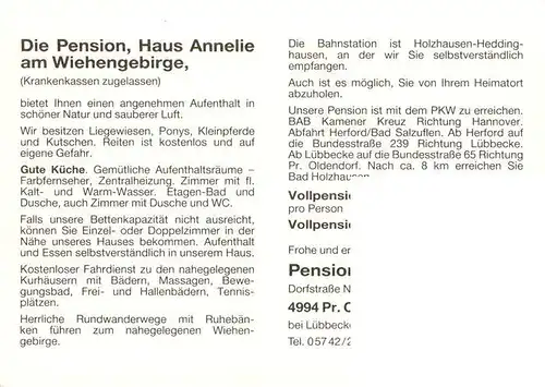 AK / Ansichtskarte 73881268 Bad_Holzhausen_Luebbecke_Preussisch_Oldendorf_NRW Pension Haus Annelie Park Brunnen 