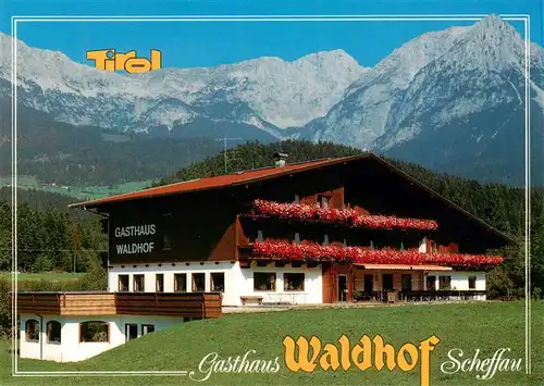 AK / Ansichtskarte 73881289 Scheffau_Tirol_Wilden_Kaiser_Tirol_AT Gasthaus Waldhof 