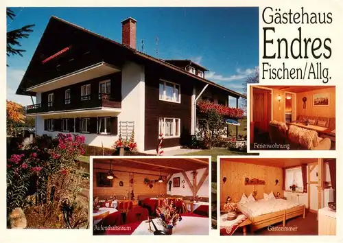 AK / Ansichtskarte  Fischen_Allgaeu Gaestehaus Endres Ferienwohnung Aufenthaltsraum Gaestezimmer Fischen Allgaeu