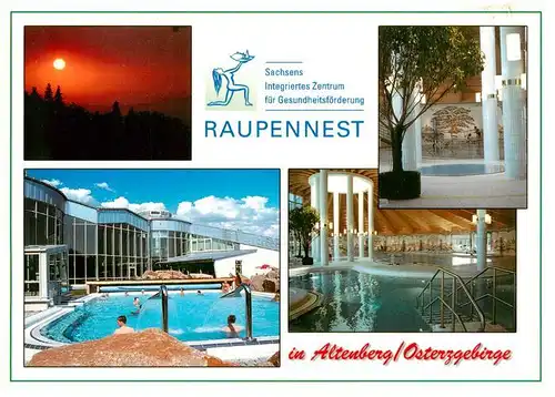 AK / Ansichtskarte 73881310 Altenberg__Osterzgebirge Raupennest Integriertes Zentrum fuer Gesundheitsfoerderung Frei und Hallenbad 