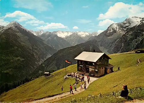 AK / Ansichtskarte  Zillertal_Tirol_AT Penkenhaus mit Tristner Ingent und Gruenberg 