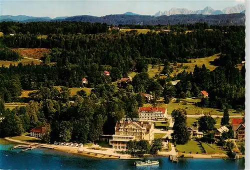 AK / Ansichtskarte  Velden__Woerthersee_AT Hotel Auenhof Fliegeraufnahme 