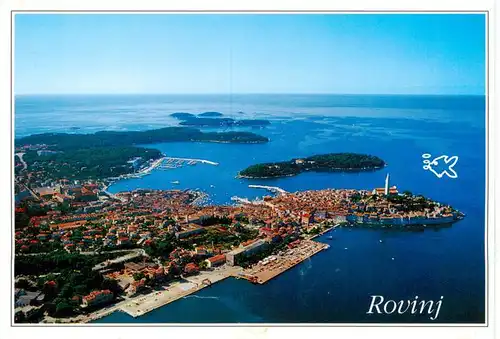 AK / Ansichtskarte 73881388 Rovinj_Rovigno_Istrien_Croatia Fliegeraufnahme 