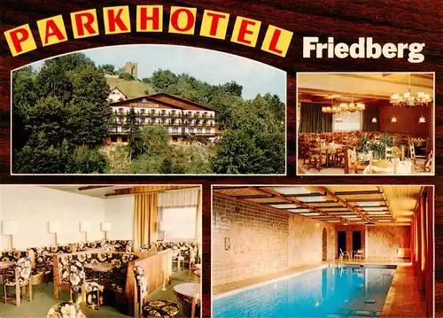 AK / Ansichtskarte 73881405 Friedberg_Steiermark_AT Parkhotel Friedberg Gastraeume Hallenbad 