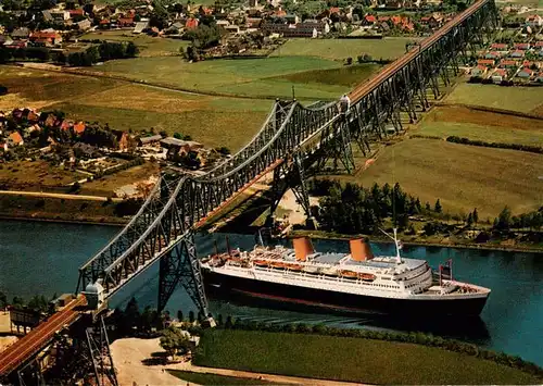 AK / Ansichtskarte  Rendsburg Hochbruecke ueber den Nord-Ostsee-Kanal Fliegeraufnahme Rendsburg