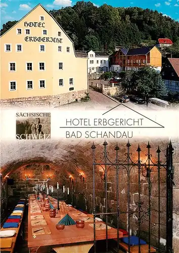 AK / Ansichtskarte  Bad_Schandau Hotel Erbgericht Gewoelbekeller Bad_Schandau