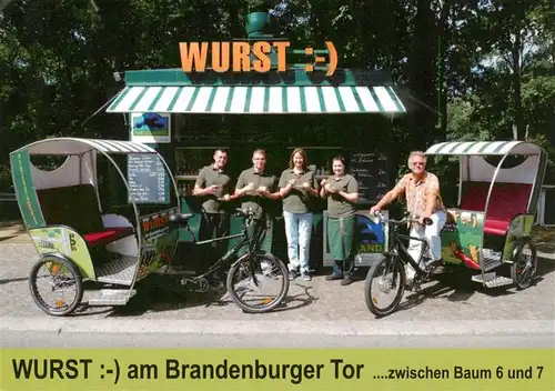 AK / Ansichtskarte  Berlin Wurst Stand am Brandenburger Tor Berlin