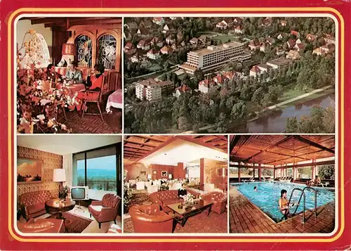 AK / Ansichtskarte  Bad_Salzuflen Maritim Staatsbadhotel Fliegeraufnahme Gastraeume Hallenbad Bad_Salzuflen