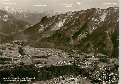 AK / Ansichtskarte  Bad_Reichenhall am Lattengebirge Fliegeraufnahme Bad_Reichenhall