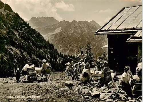 AK / Ansichtskarte  Hindelang Bergcafe Iselerplatz Hindelang