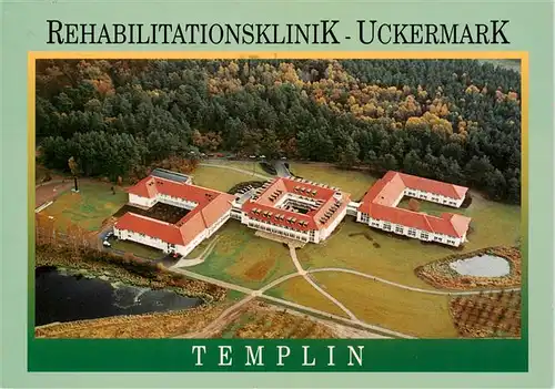 AK / Ansichtskarte  Templin Rehaklinik Uckermark Fliegeraufnahme Templin