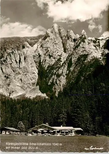 AK / Ansichtskarte  Scharitzkehlalm_1024m_Berchtesgaden Alpengaststaette Scharitzkehlalm am Hohen Goell 