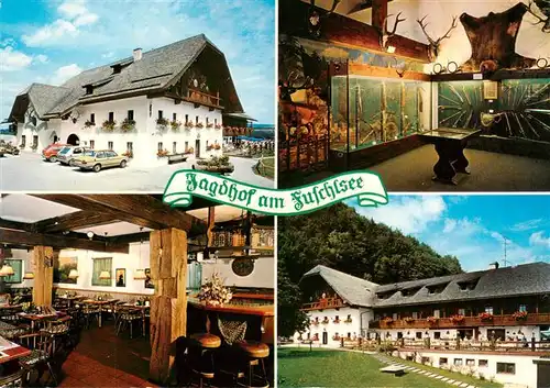 AK / Ansichtskarte 73881622 Fuschlsee_Fuschl_See_Salzkammergut Jagdhof Hotel Restaurant am Fuschlsee Gastraum Bar Aquarium 