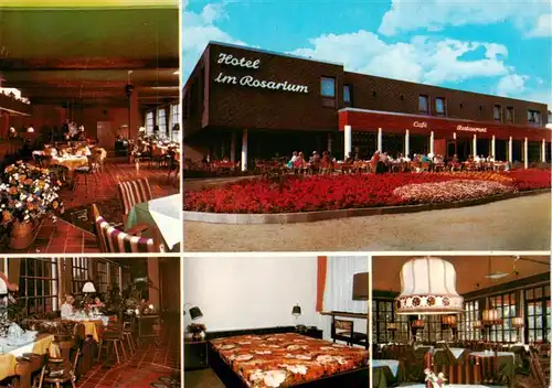 AK / Ansichtskarte 73881650 Uetersen Hotel im Rosarium Restaurant und Cafe Gastraeume Zimmer Uetersen