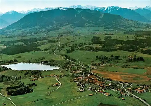 AK / Ansichtskarte  Bayersoien_Oberammergau Moorbadeort im Pfaffenwinkel Fliegeraufnahme Bayersoien Oberammergau