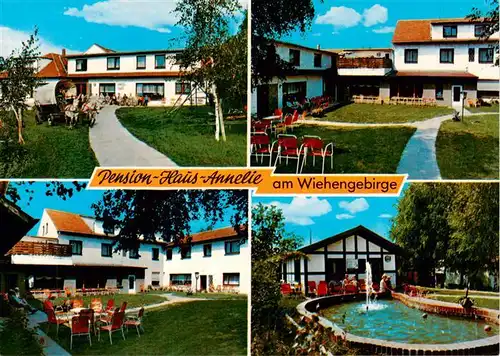 AK / Ansichtskarte  Bad_Holzhausen_Luebbecke_Preussisch_Oldendorf_NRW Pension Haus Annelie Park Brunnen 