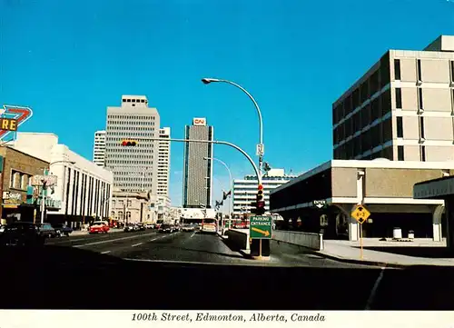 AK / Ansichtskarte  Edmonton_Alberta 100the Street Edmonton Alberta