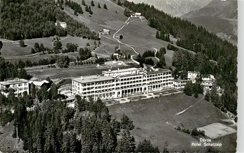 AK / Ansichtskarte  Davos_GR Hotel Schatzalp Fliegeraufnahme Davos_GR