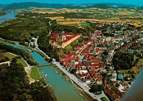 AK / Ansichtskarte  Melk_Donau_Niederoesterreich_AT Benediktinerstift Melk Fliegeraufnahme 