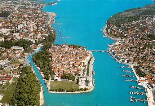 AK / Ansichtskarte 73881760 Trogir_Trau_Croatia Fliegeraufnahme 