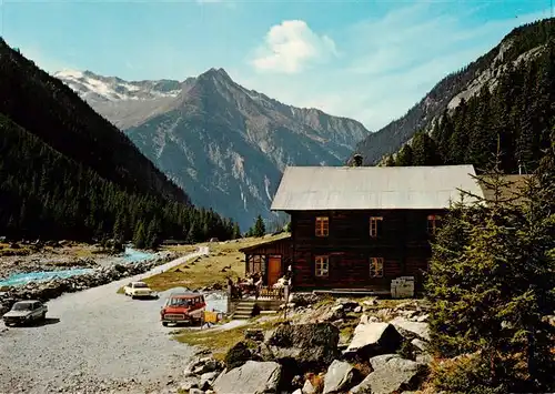 AK / Ansichtskarte 73881765 Zillergrund_Mayrhofen_Zillertal_AT Alpengasthof Baerenbad mit rundschartner und Stange 