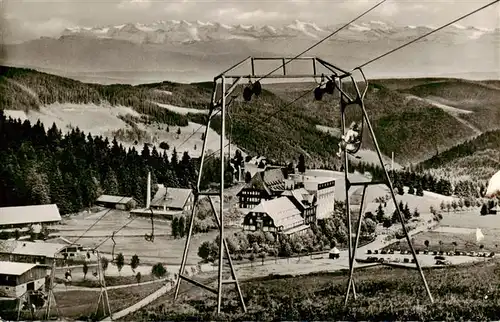 AK / Ansichtskarte  Feldberg_1450m_Schwarzwald Schwebebahn mit Feldberger Hof 