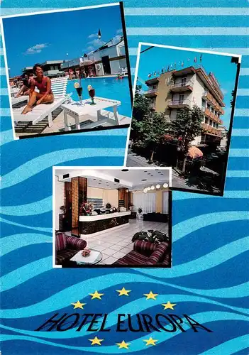 AK / Ansichtskarte 73881832 San_Mauro_Mare_Rimini_IT Hotel Europa Rezeption Swimmingpool 