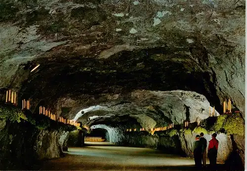 AK / Ansichtskarte  Hinterbruehl_Niederoesterreich_AT Seegrotte Hinterbruehl Europas groesster unterirdischer See Motorbootfahrt 