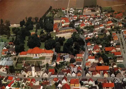 AK / Ansichtskarte  Wallerstein Fliegeraufnahme Wallerstein